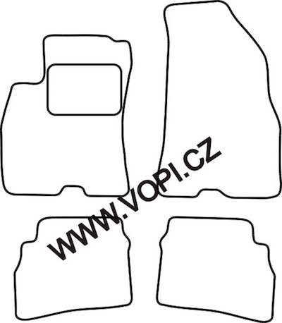 Autokoberce Fiat Doblo 03/2010 - Colorfit (1364)